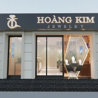 Thiết kế tiệm vàng Hoàng Kim sang trọng 